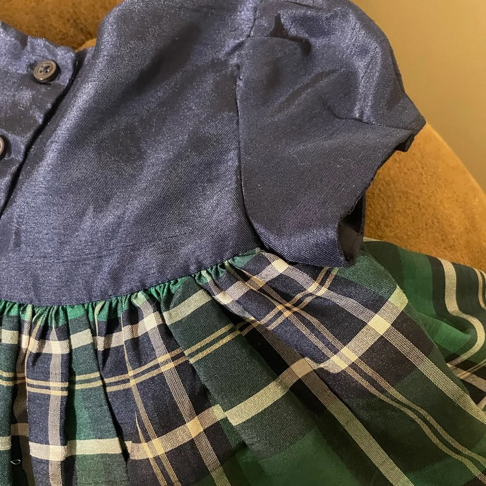 Gymboree Plaid Green Dress Size18-24Months
